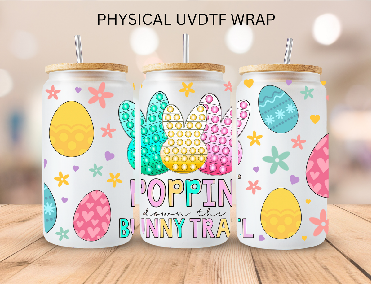 Easter Poppin Bunny Trail - 16 oz / 20 oz Libby UV DTF