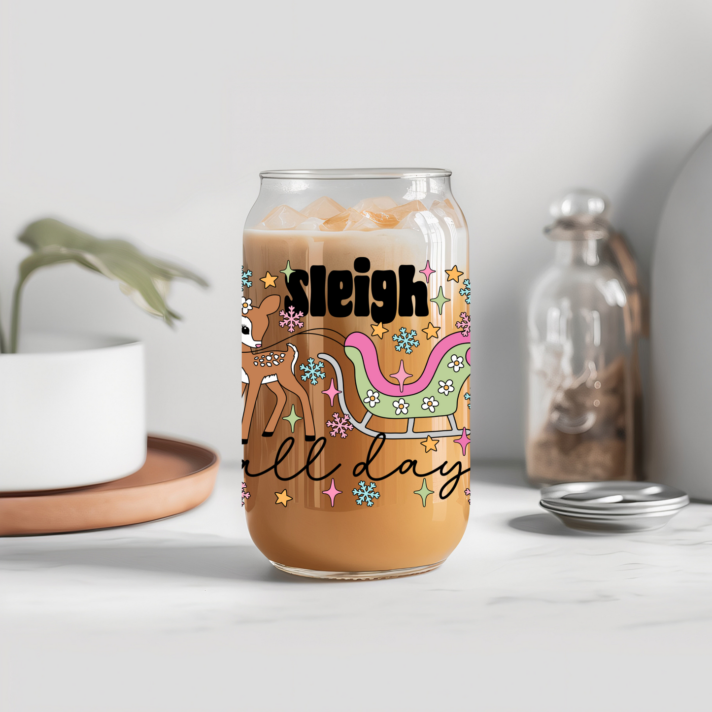 Sleigh All Day (Black) - UVDTF Decals RTS