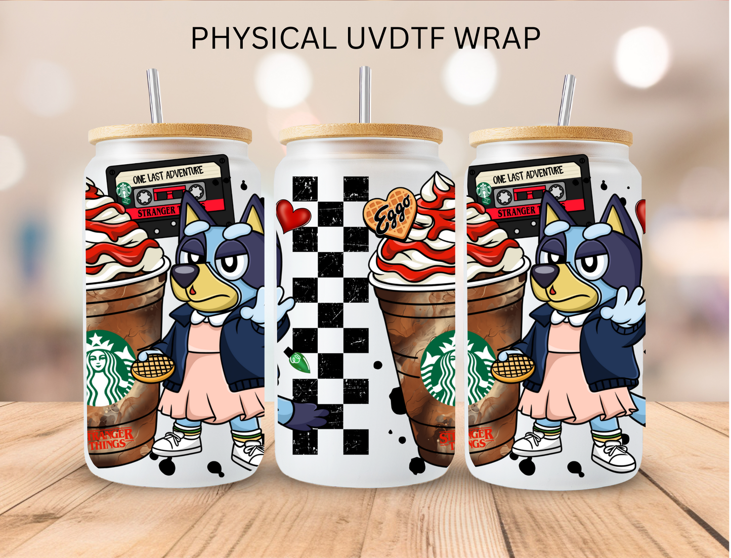 Bluey Coffee - 16 oz / 20 oz Libby UV DTF