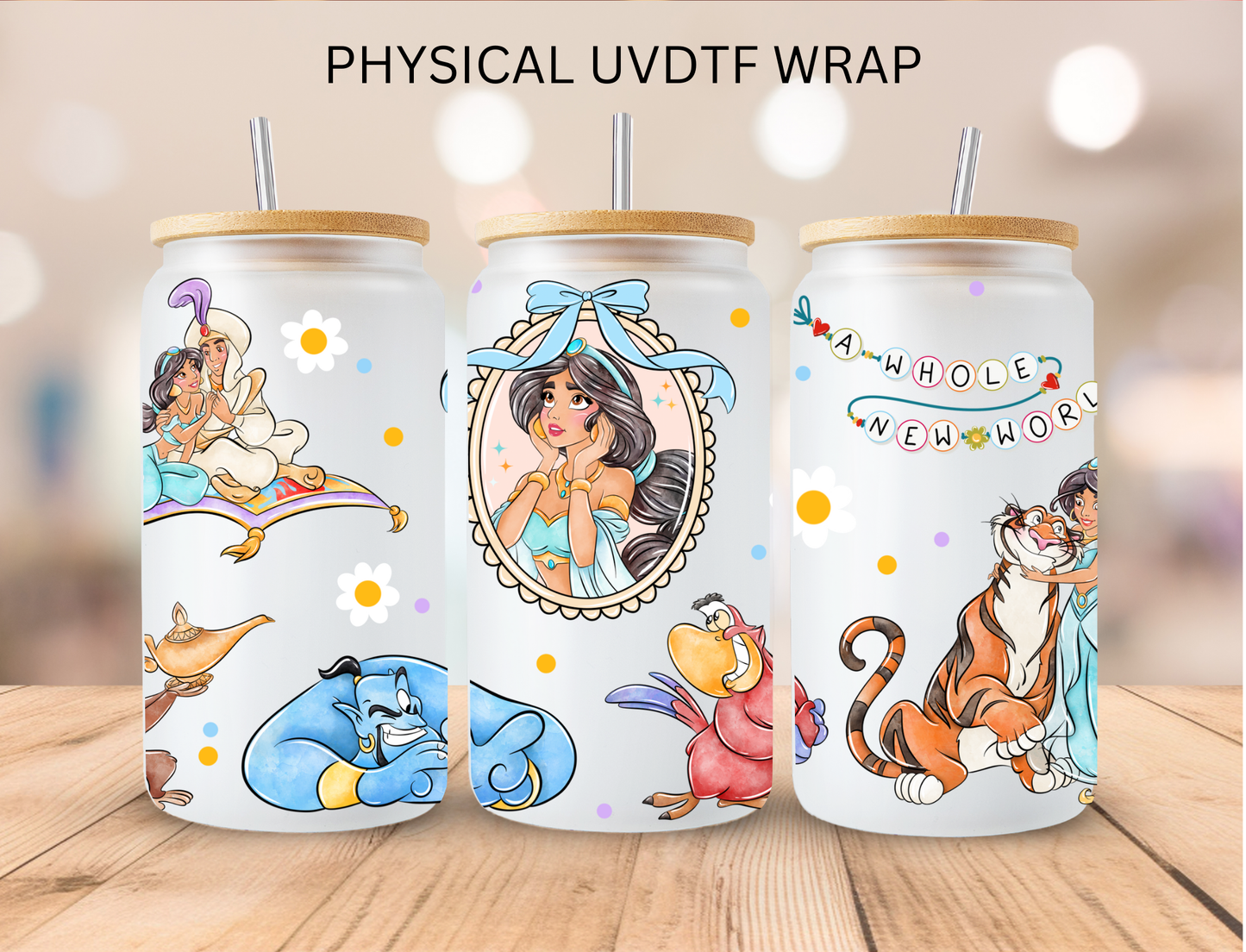 Tiger Princess - 16 oz / 20 oz Libby UV DTF Wrap