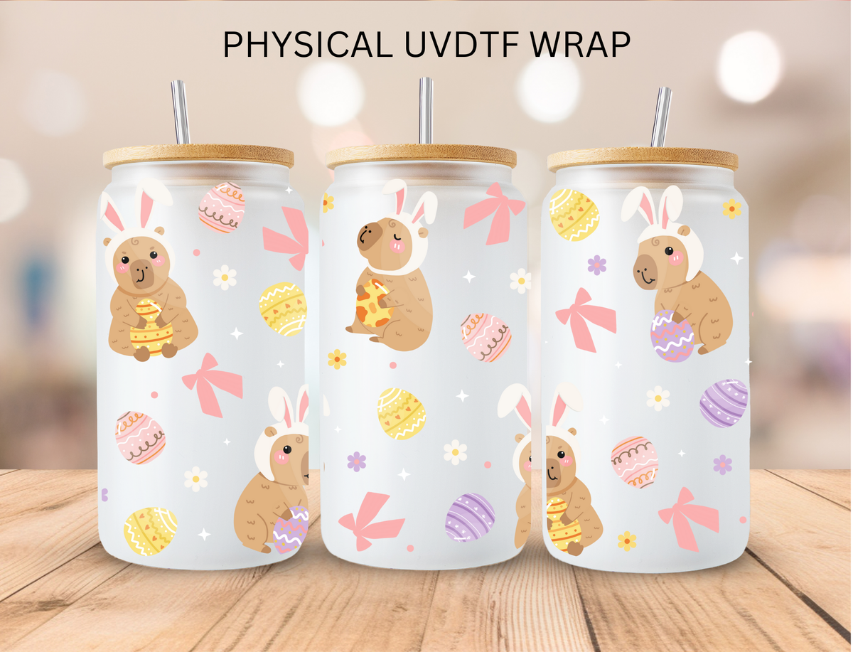 Easter Capybara - 16 oz / 20 oz Libby UV DTF
