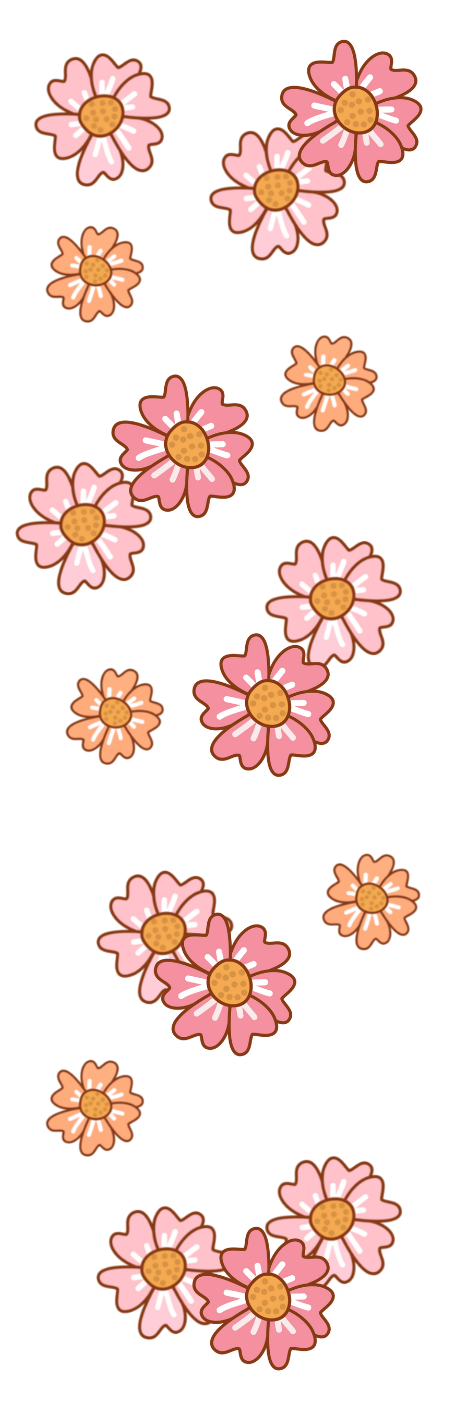 Spring Flowers - Permanent Vinyl Pen Wrap