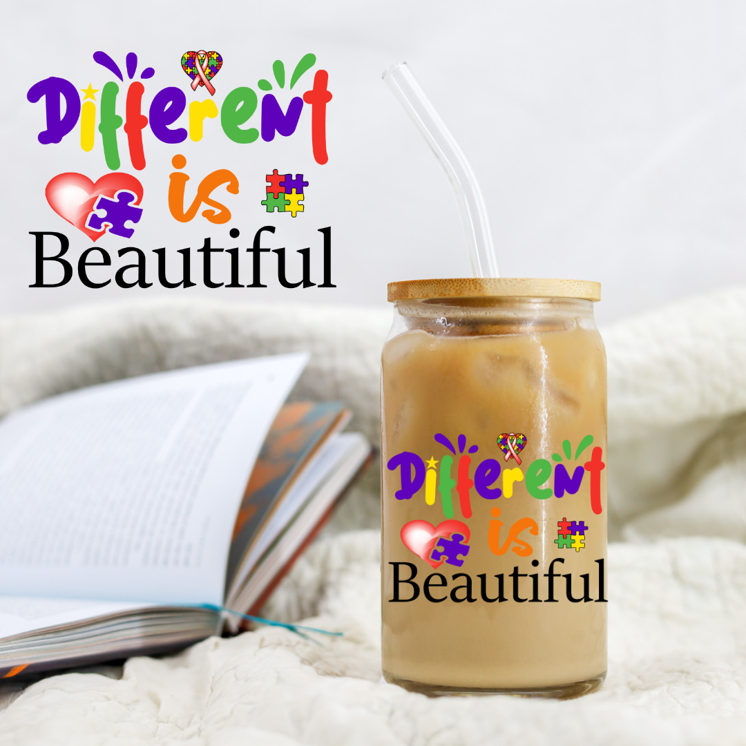 Autism Difference is Beautiful - UV DTF Libby Decal