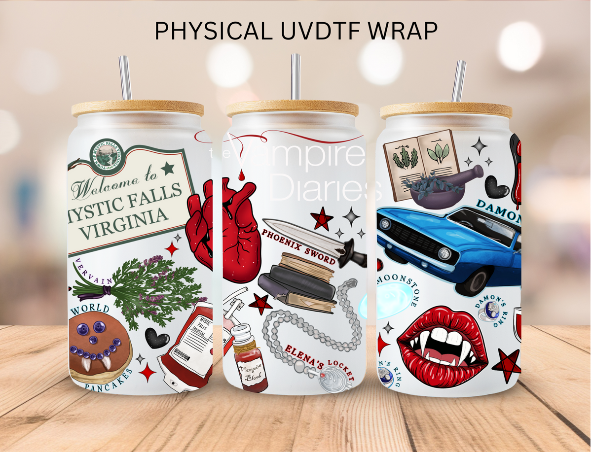 Vampire Town Aesthetic - 16 oz / 20 oz Libby UV DTF Wrap