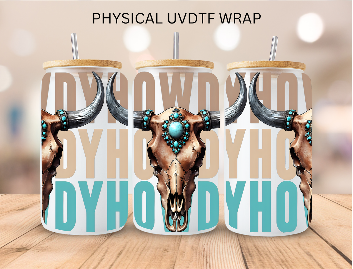 Western Howdy - 16 oz / 20 oz Libby UV DTF