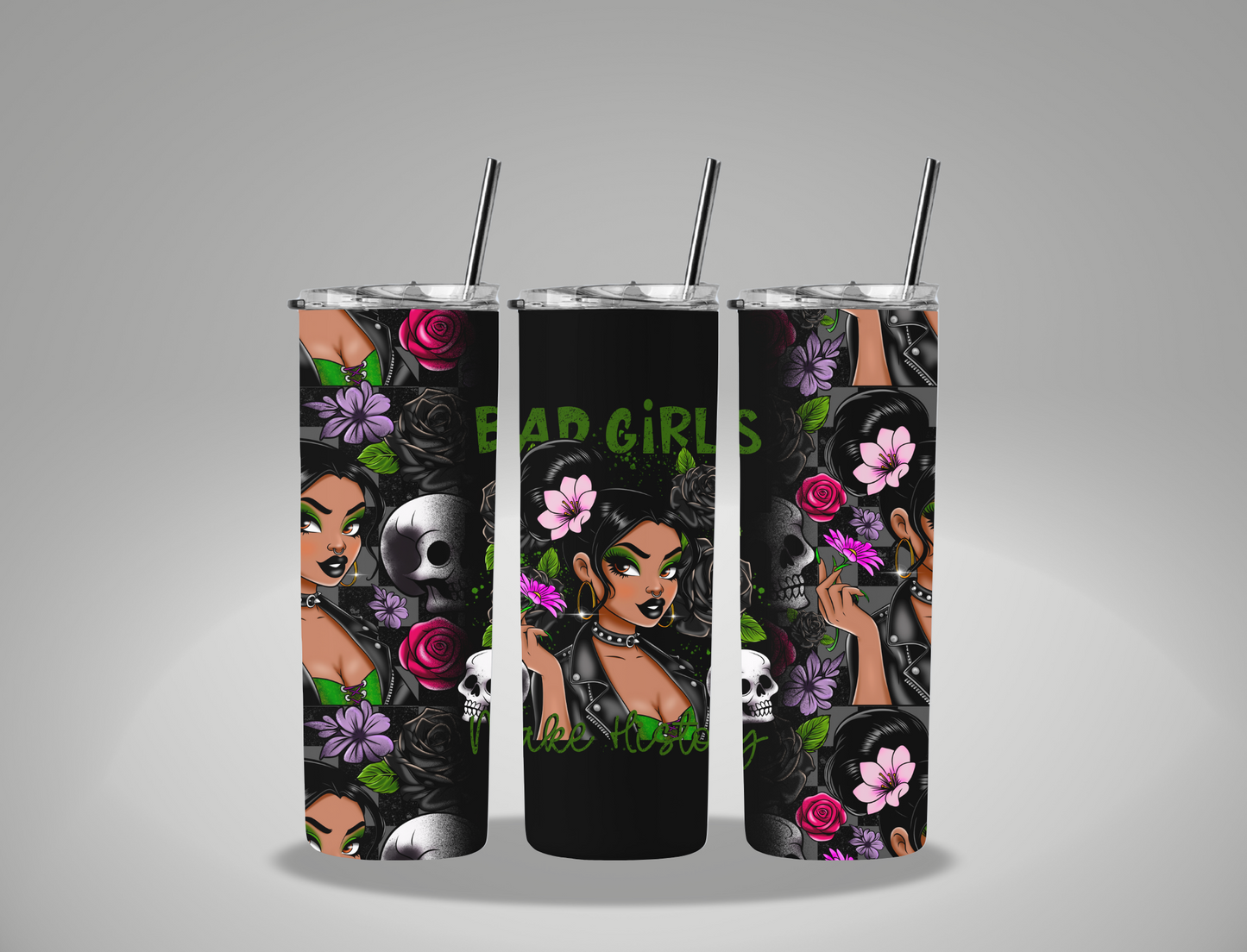Bad Girls Collection Dark Frog Princess - 20oz Skinny Tumbler Wrap CSTAGE EXCLUSIVE