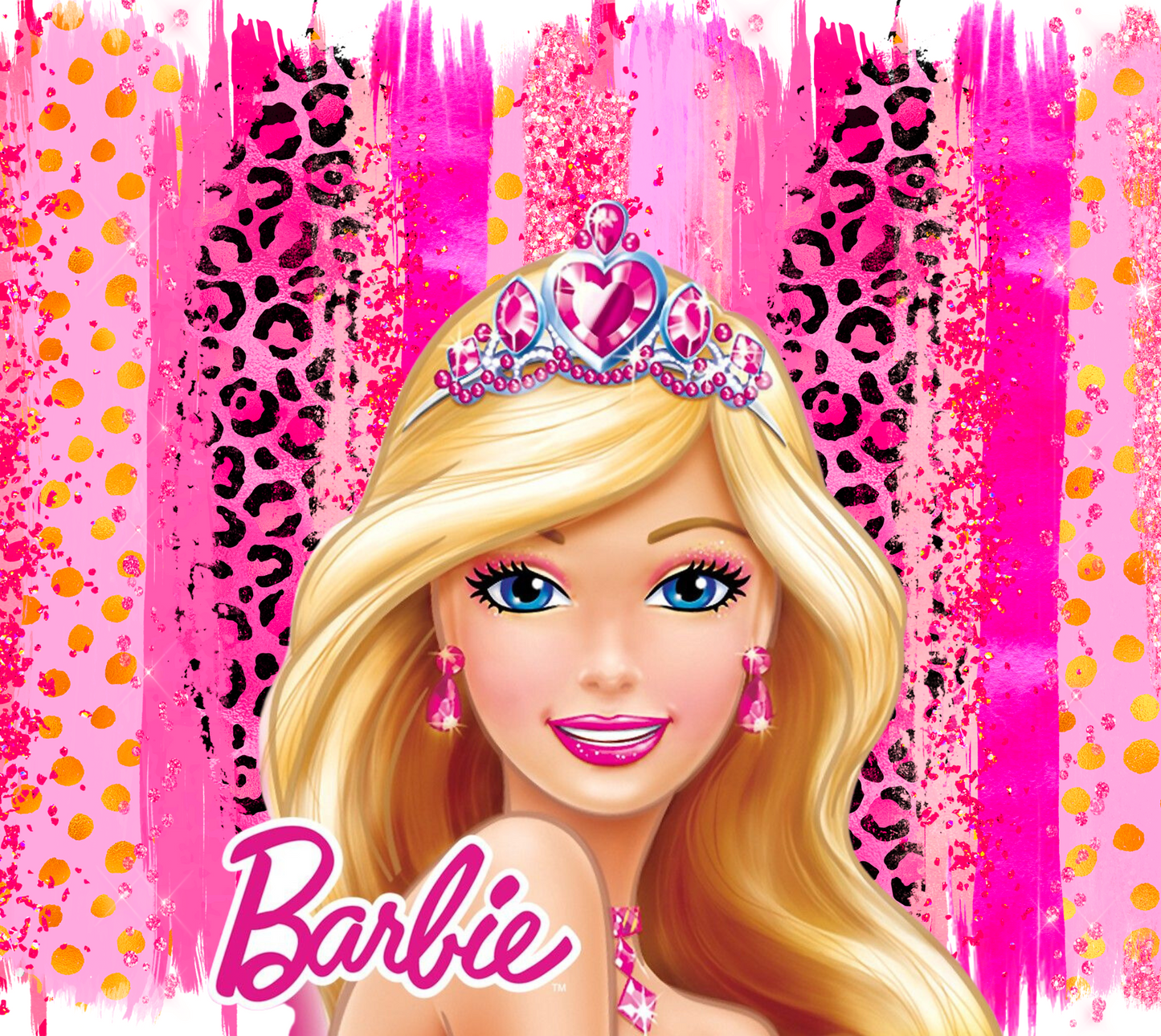 Paint Stripe Pink Girl - 20 Oz Sublimation Transfer