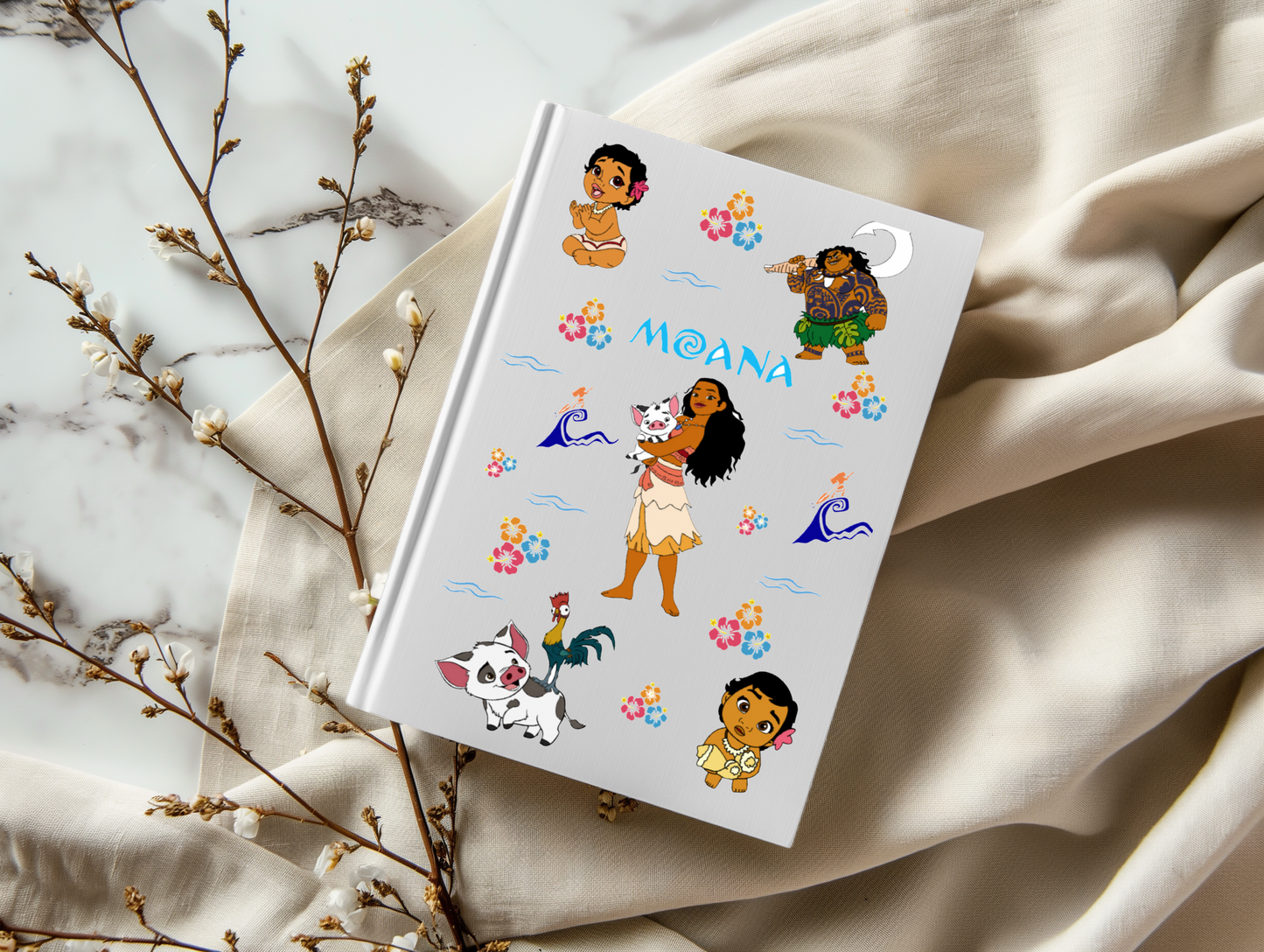 Tiki Princess - A5 Notebook UV DTF Wrap