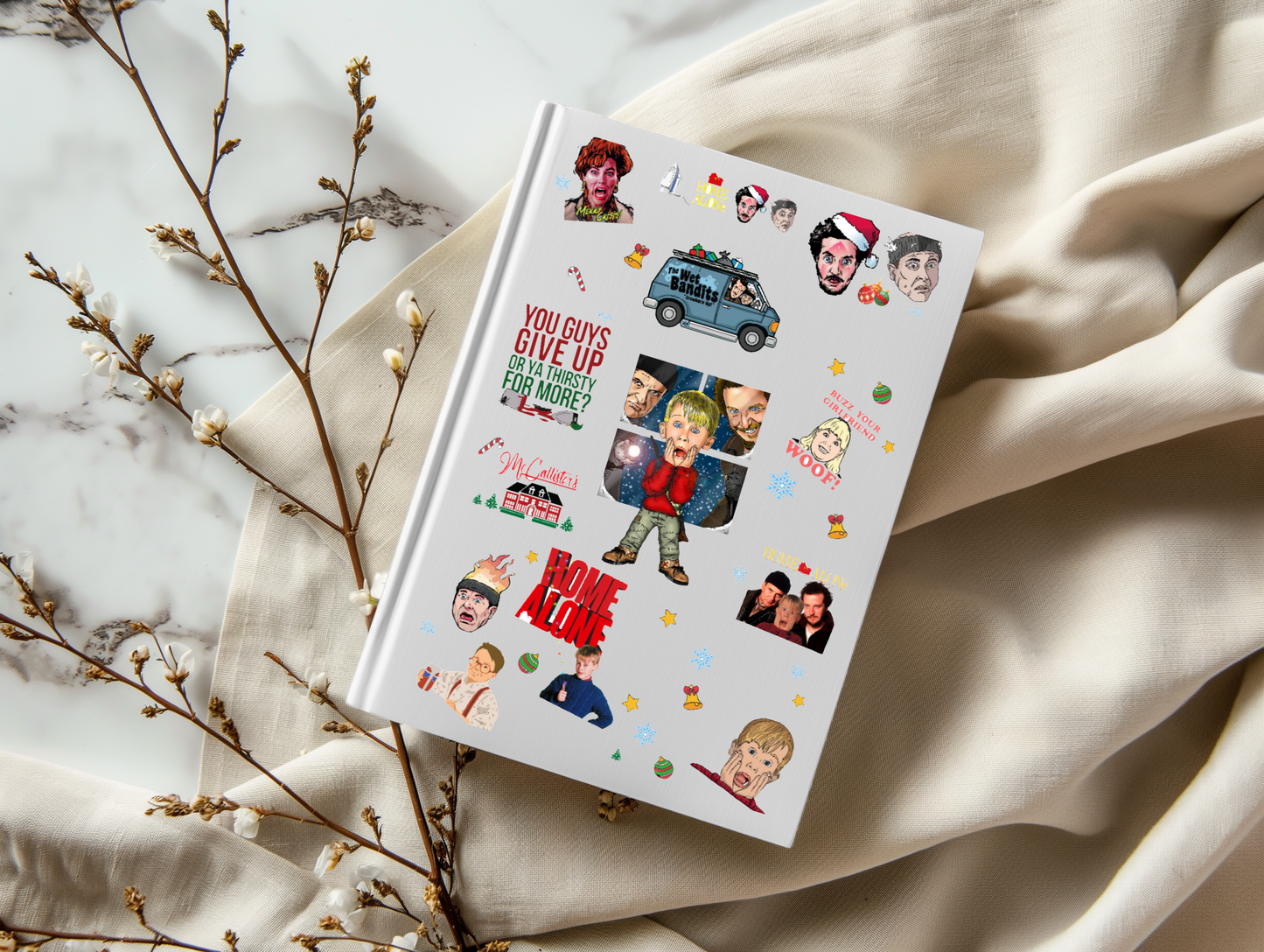 Christmas Home Alone - A5 Notebook UV DTF Wrap
