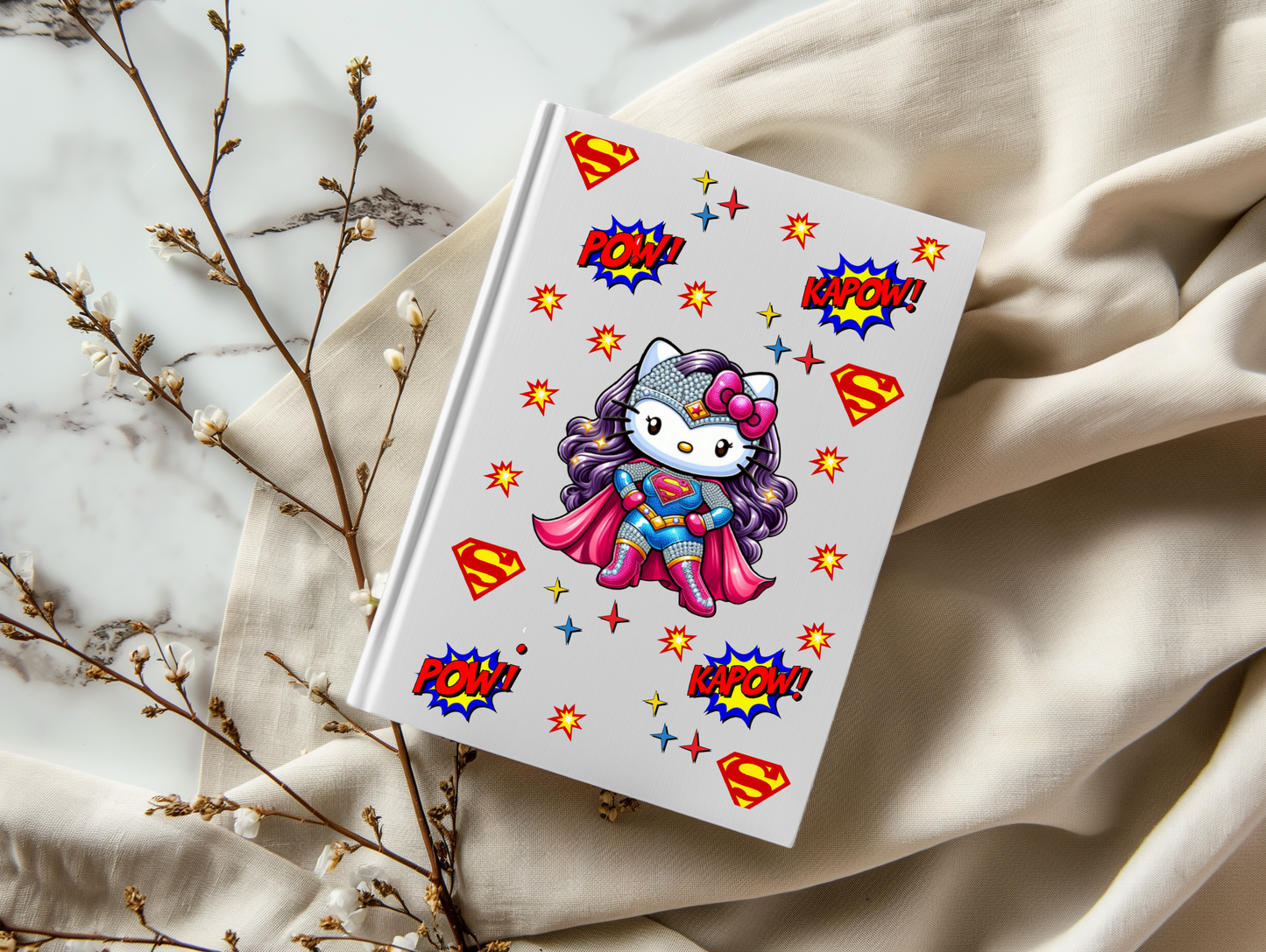 Kitty Hero - A5 Notebook UV DTF Wrap