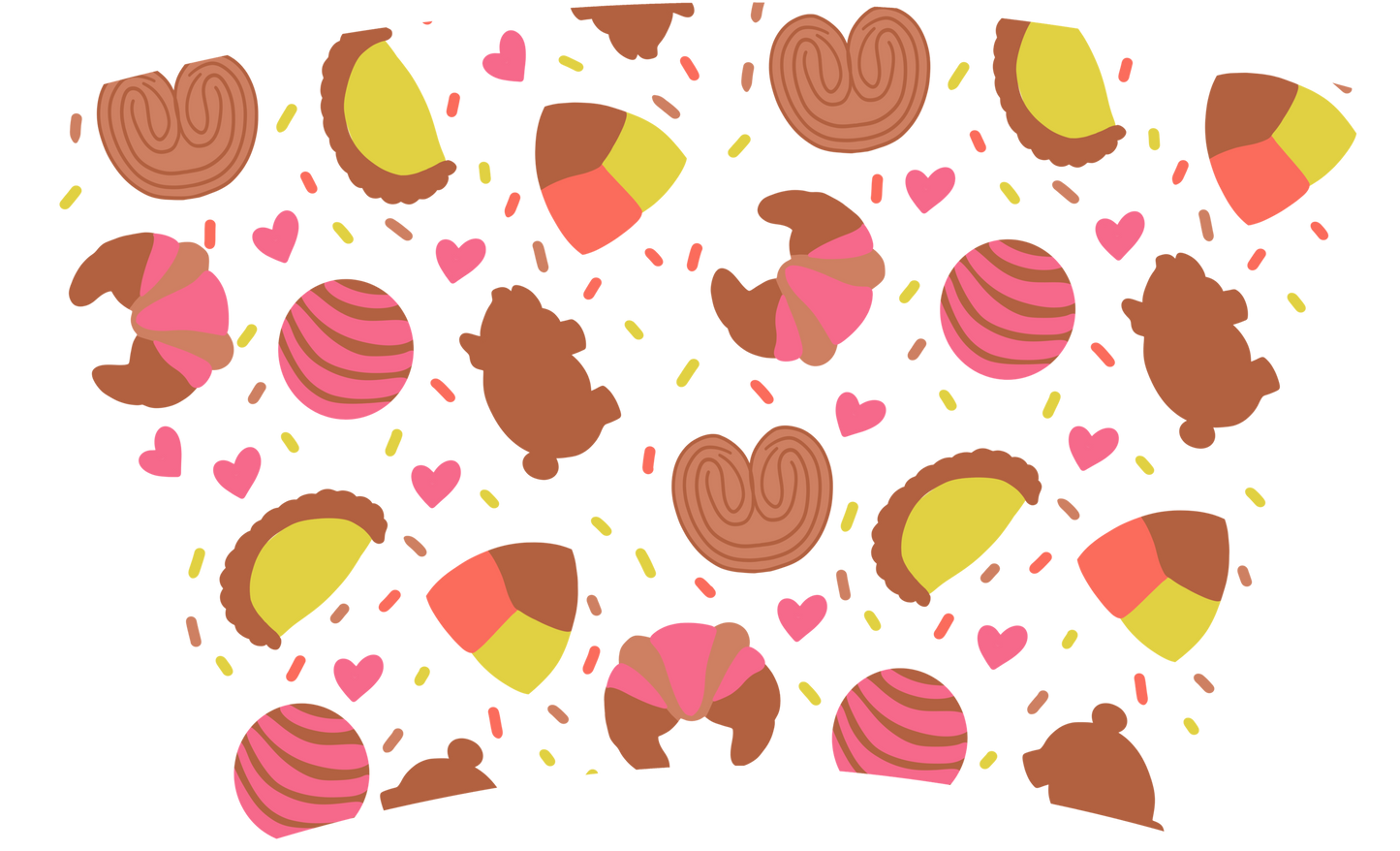 Mixed Concha - 24 Oz Cold Cup NO HOLE Permanent Vinyl Wrap