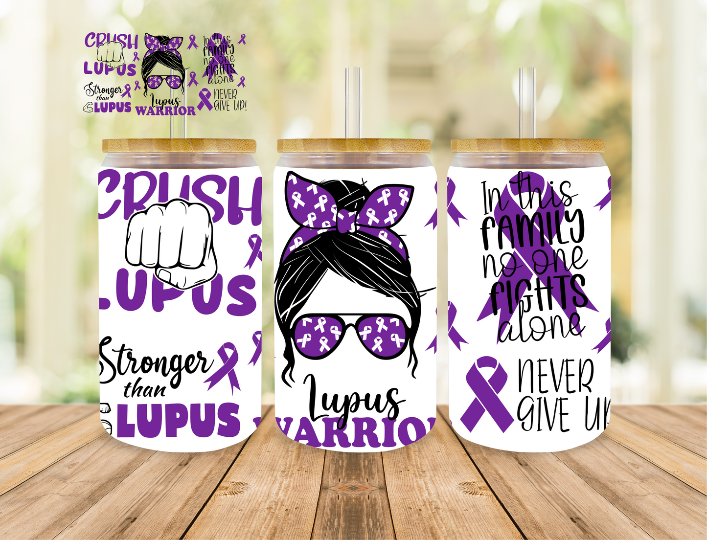 Lupus Warrior - 16 oz / 20 oz Libby UV DTF Wrap