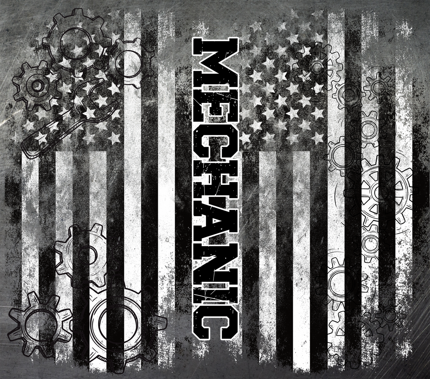 Gray Mechanic - 20 Oz Sublimation Transfer