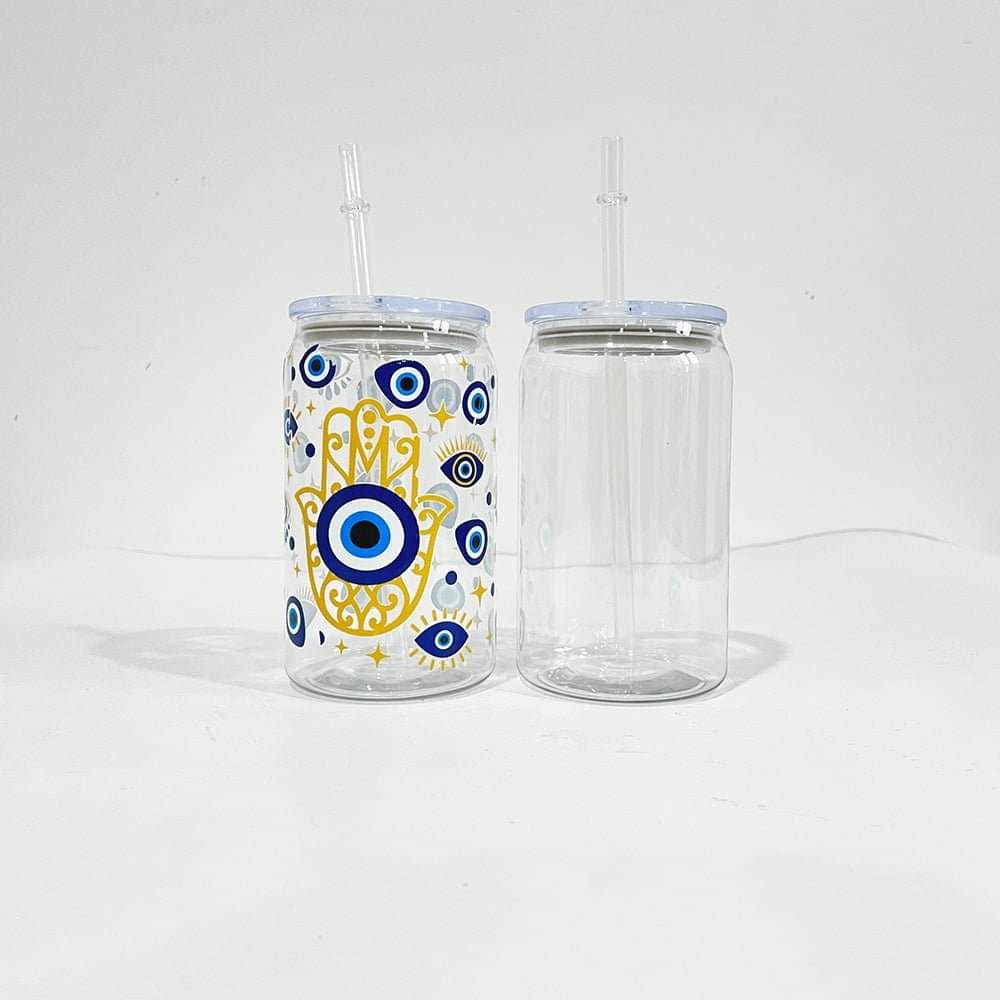 16 oz / 20 oz Plastic Acrylic Can Cup Lid and Straw