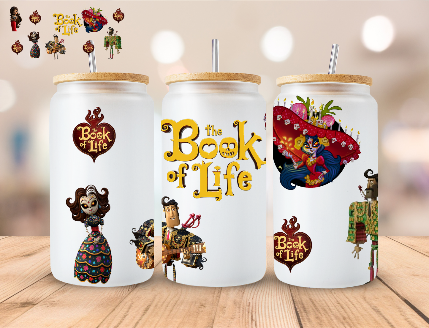 The Book Of Life - 16 oz / 20 oz Libby UV DTF Wrap