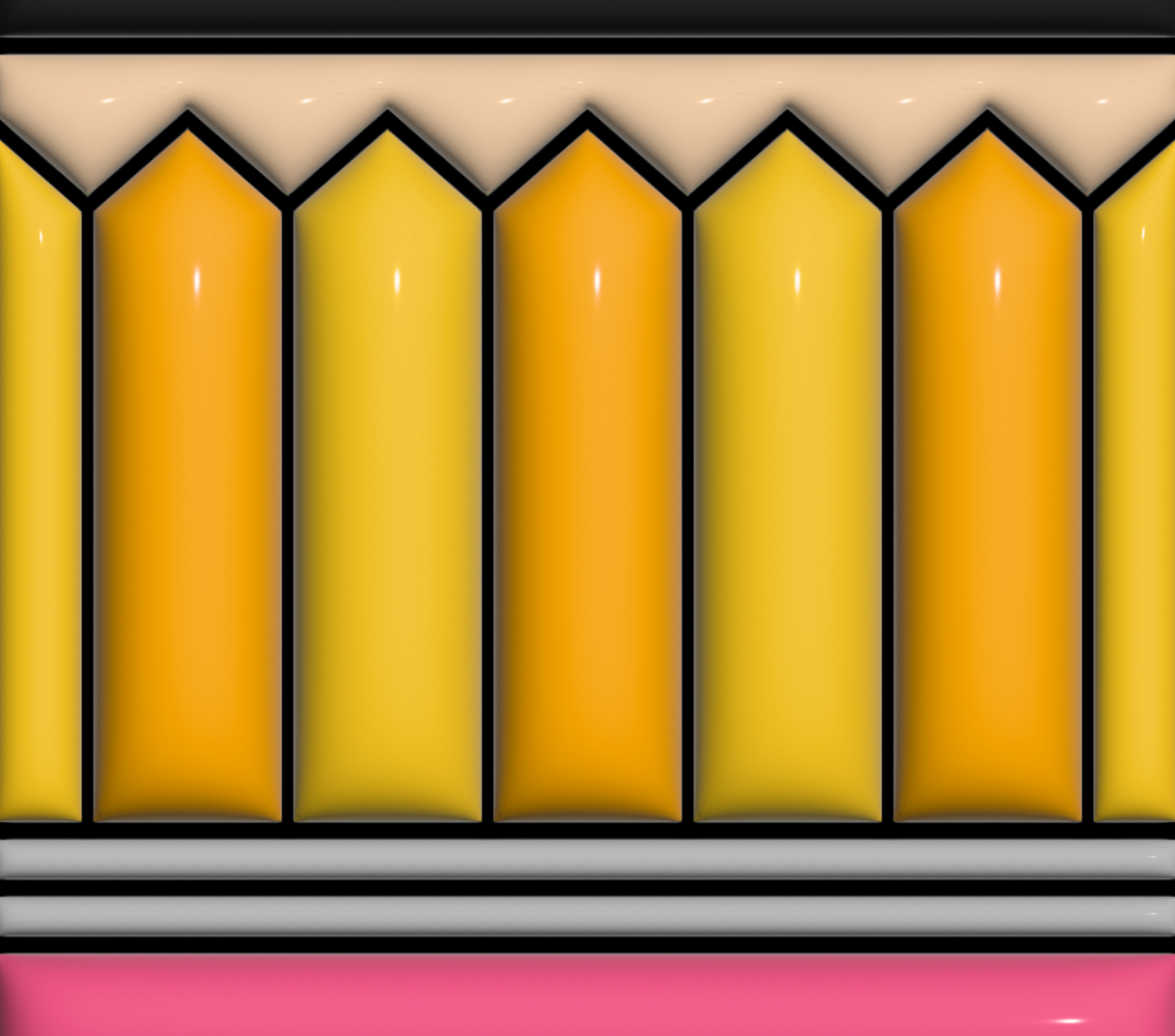 Puffy School Pencil - 20 Oz Sublimation Transfer