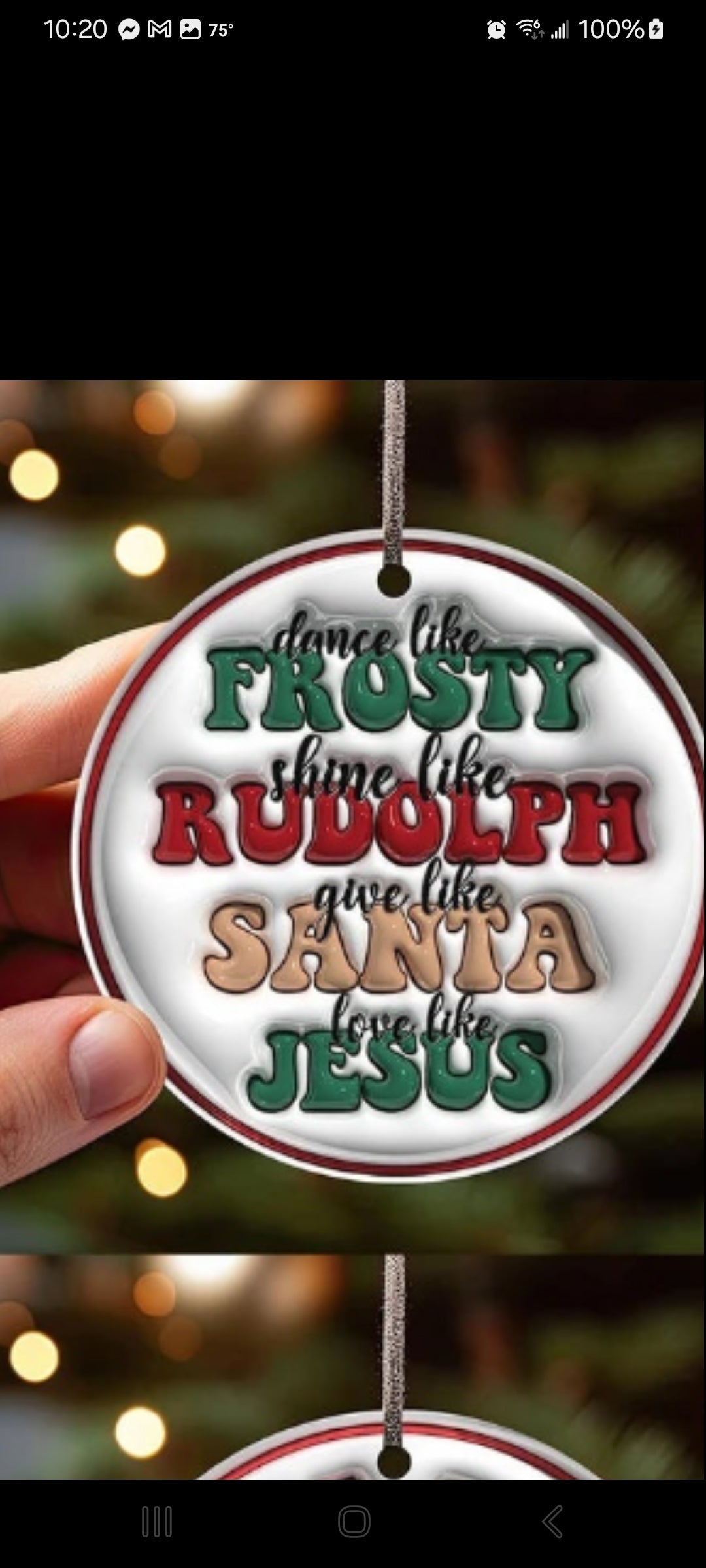 Inflated Wordie Christmas Ornament Bundle 2.8 Inch - Ornament UVDTF Decal