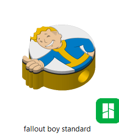 Fallout Boy - 3D Printed Straw Topper