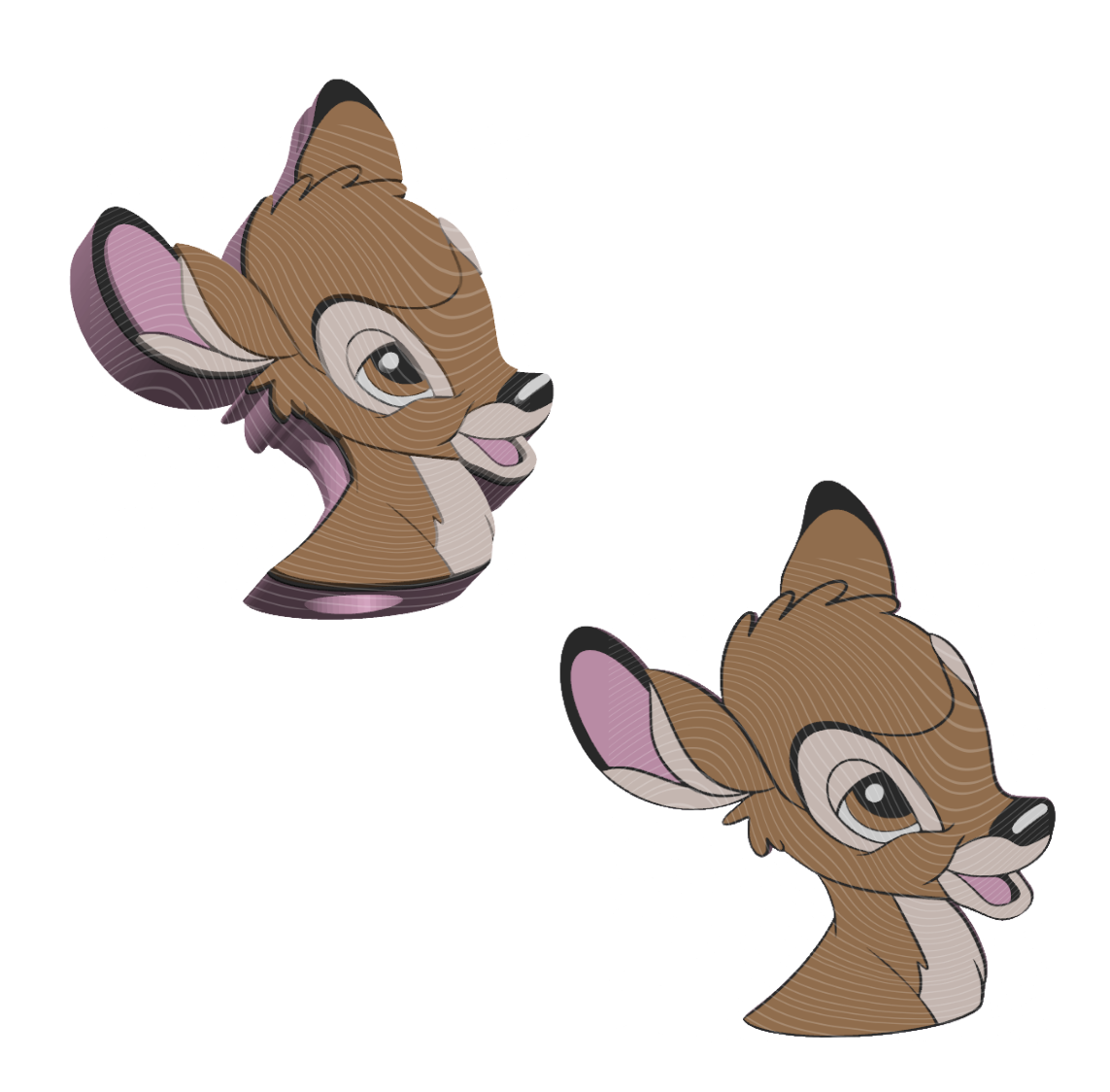 Bambi - 3D Printed Straw Topper