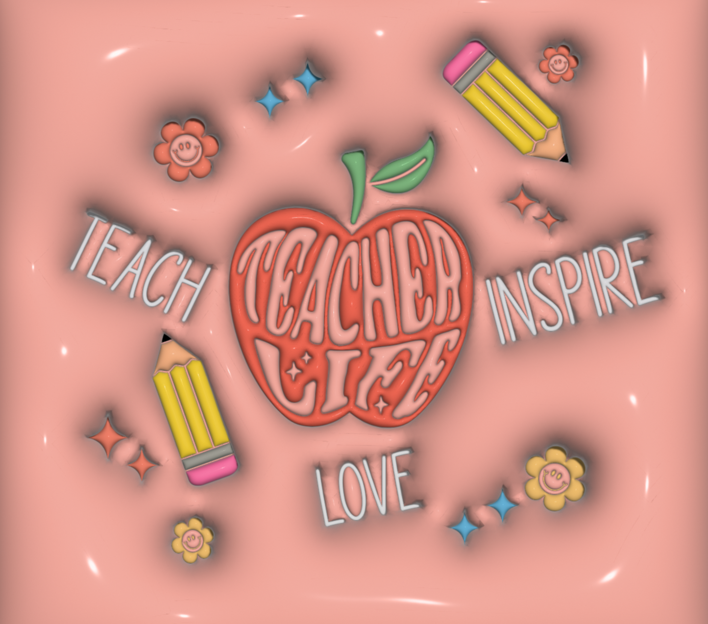 Teacher Life Puffy - 20 Oz Sublimation Transfer