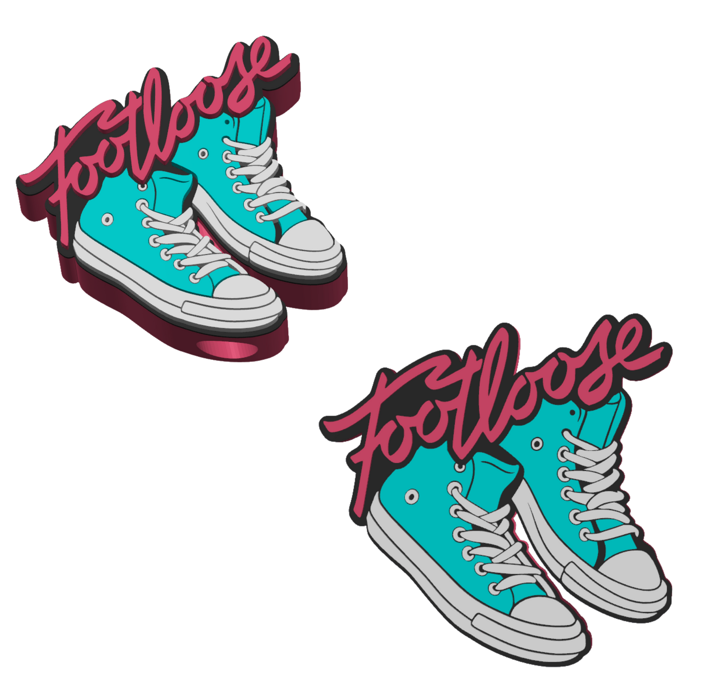 Footloose - 3D Printed Straw Topper