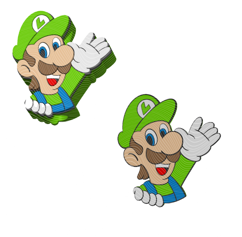 Luigi - 3D Printed Straw Topper