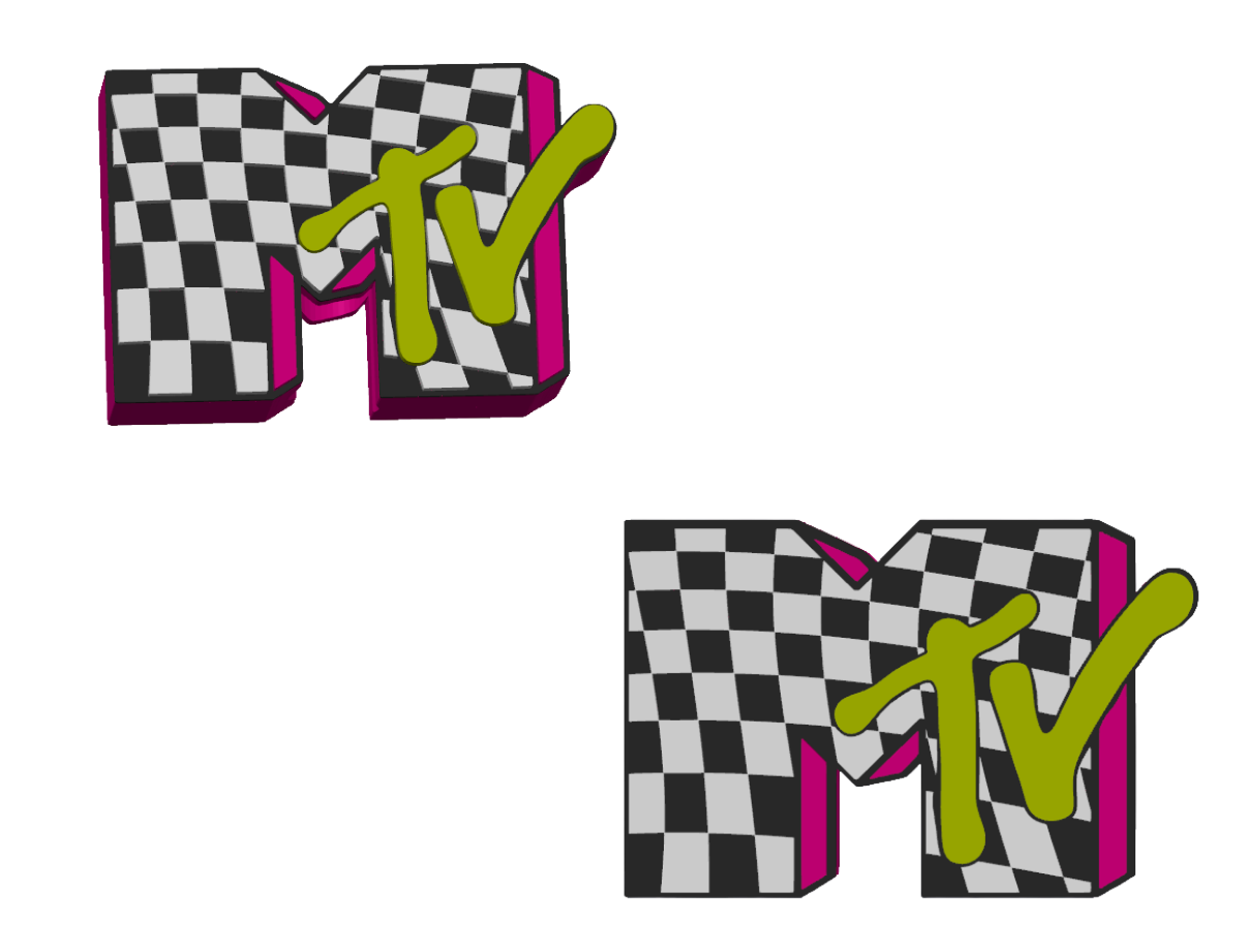 MTV - 3D Printed Straw Topper