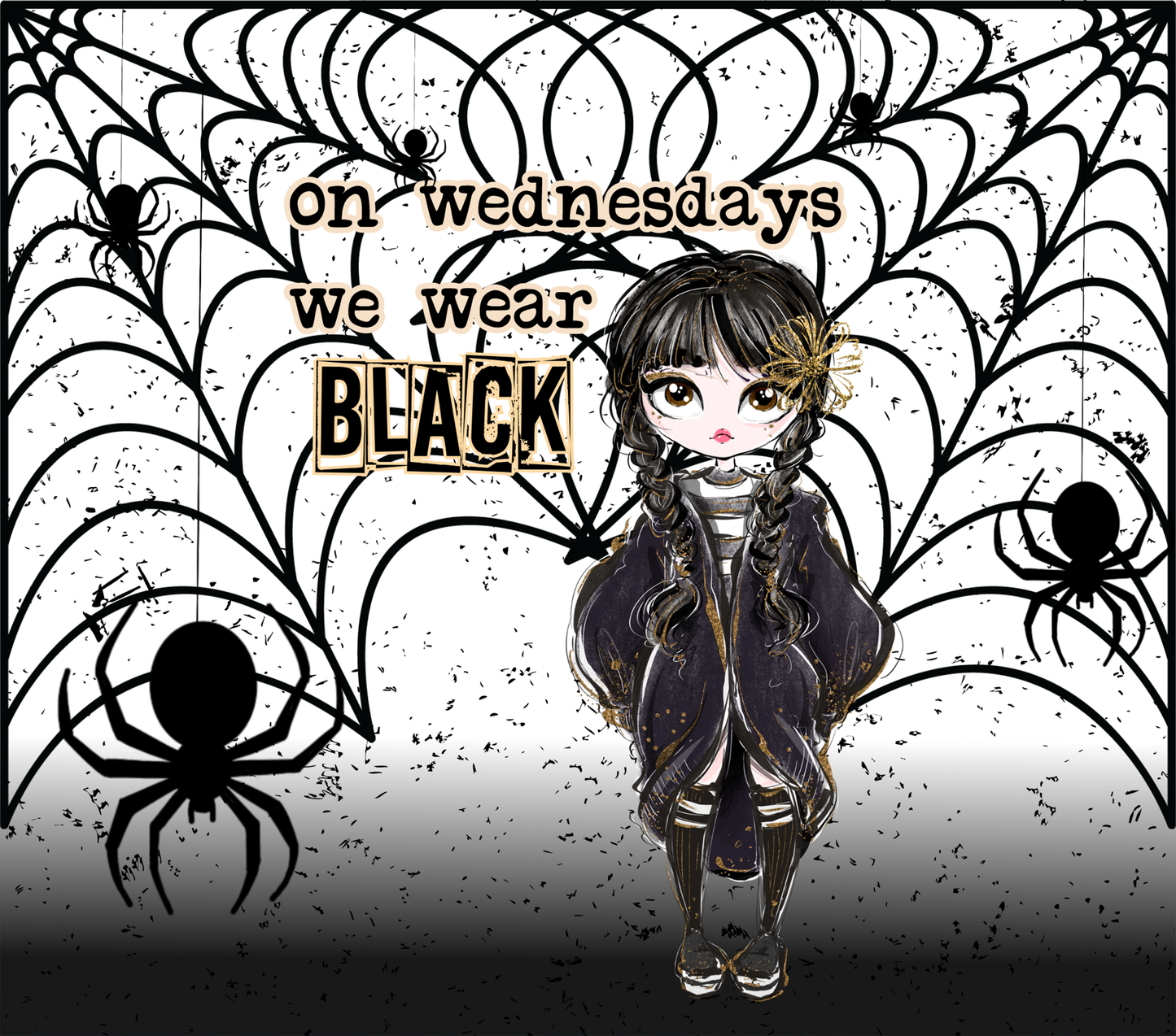 On Wednesday We Were Black - 20 Oz Sublimation Transfer