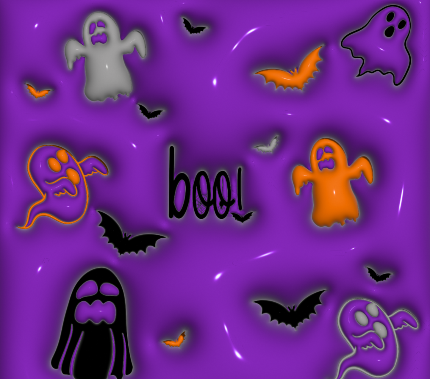 Halloween BOO Puffy - 20 Oz Sublimation Transfer