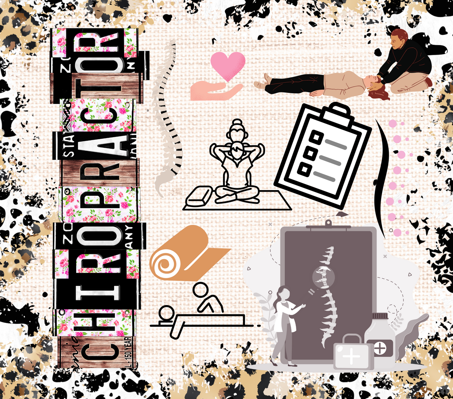 Chiropractor - 20 Oz Sublimation Transfer