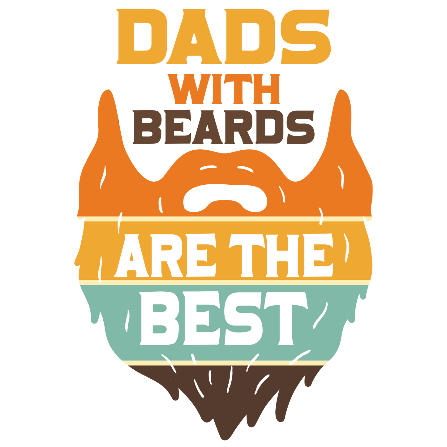 Fathers Day Dads With Beards - UVDTF Decal