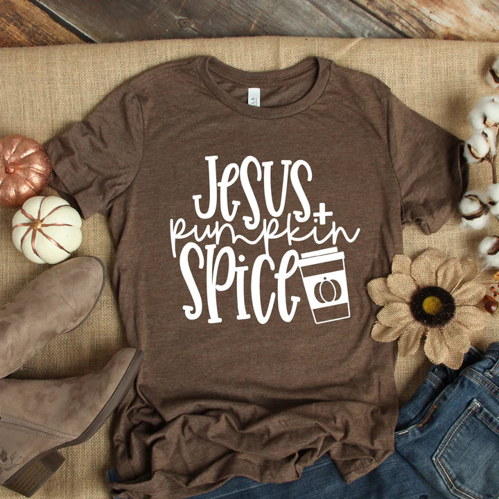 Bella Canvas Tee Jesus + Pumpkin Spice