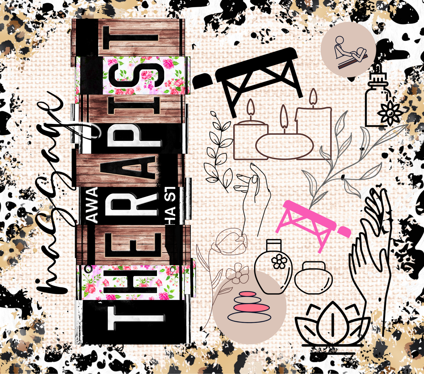 Massage Therapist - 20 Oz Sublimation Transfer