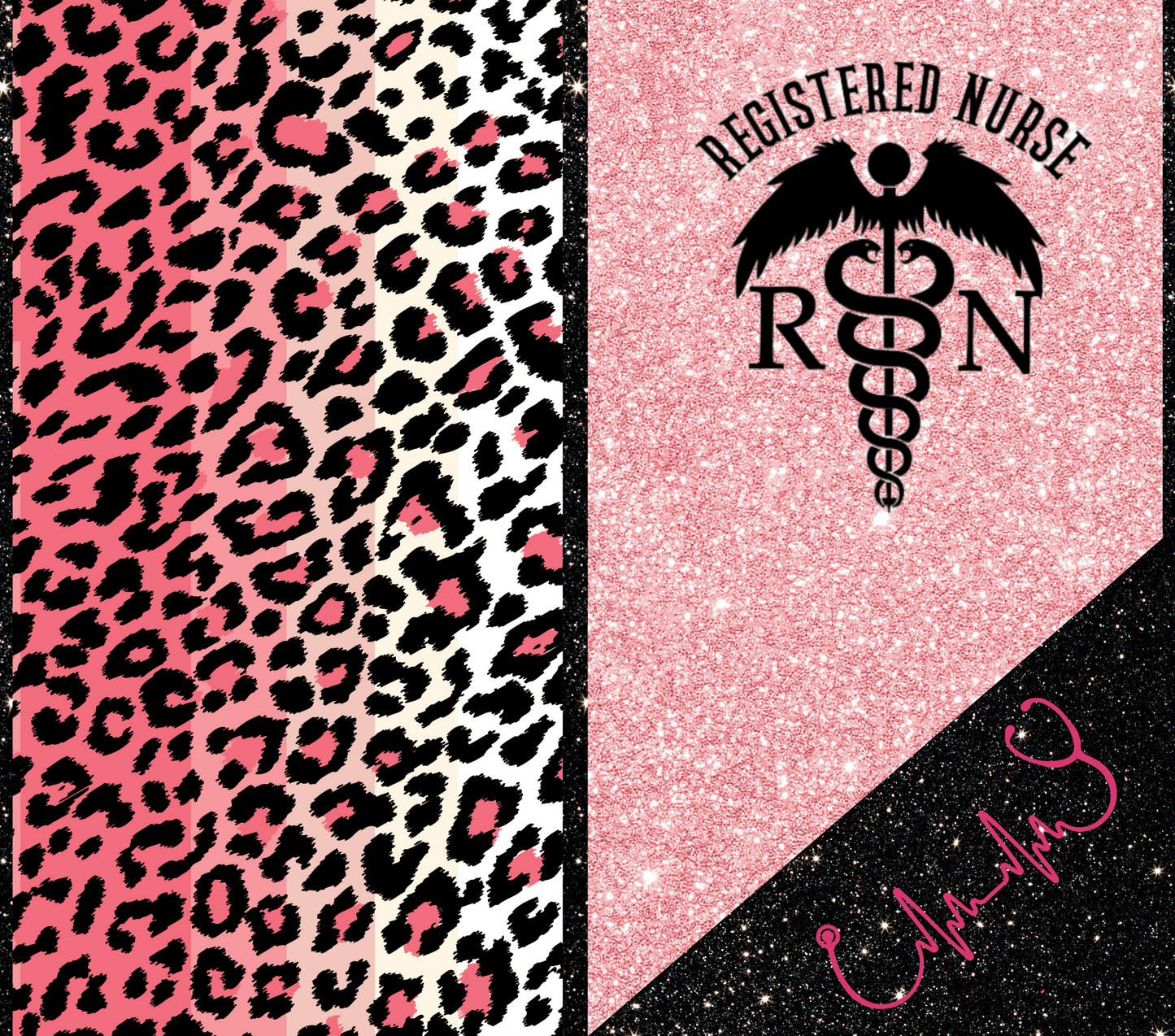 Pink Registered Nurse - 20 Oz Sublimation Transfer