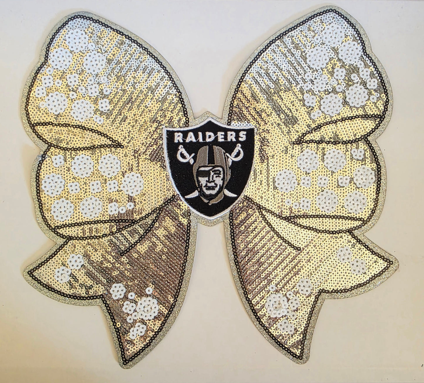 Raiders Bow - Sequin Patch