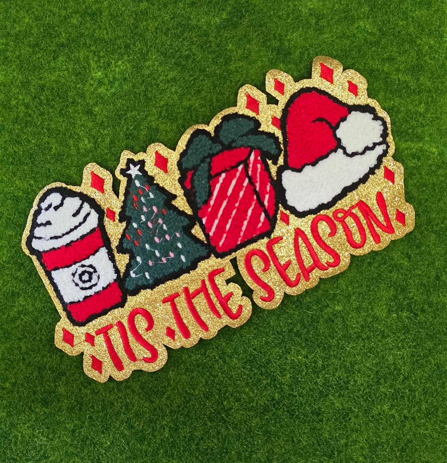 Tis The Season Favorites Christmas Chenile Patch