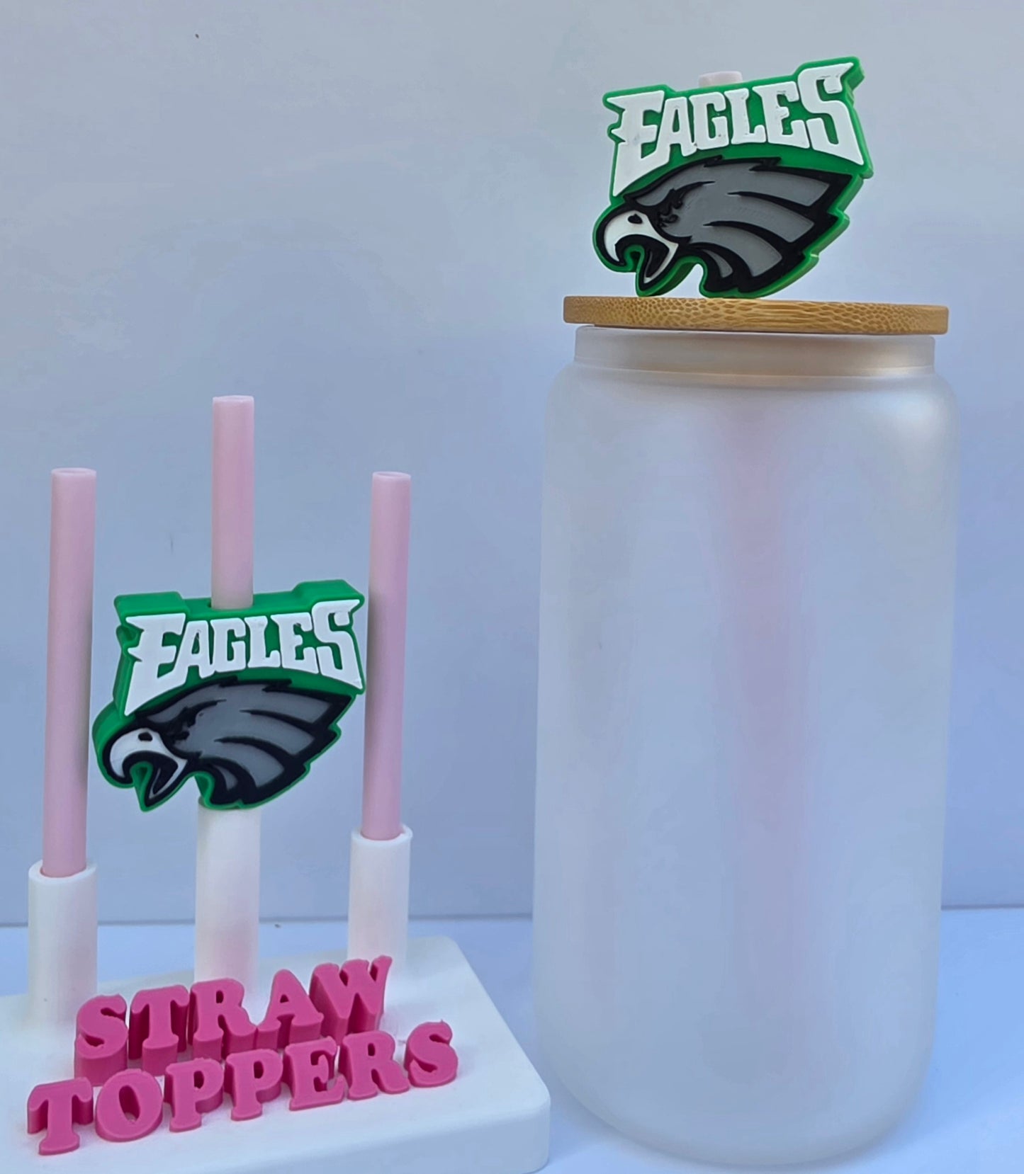 Football Eagle 3D Printed Straw Topper