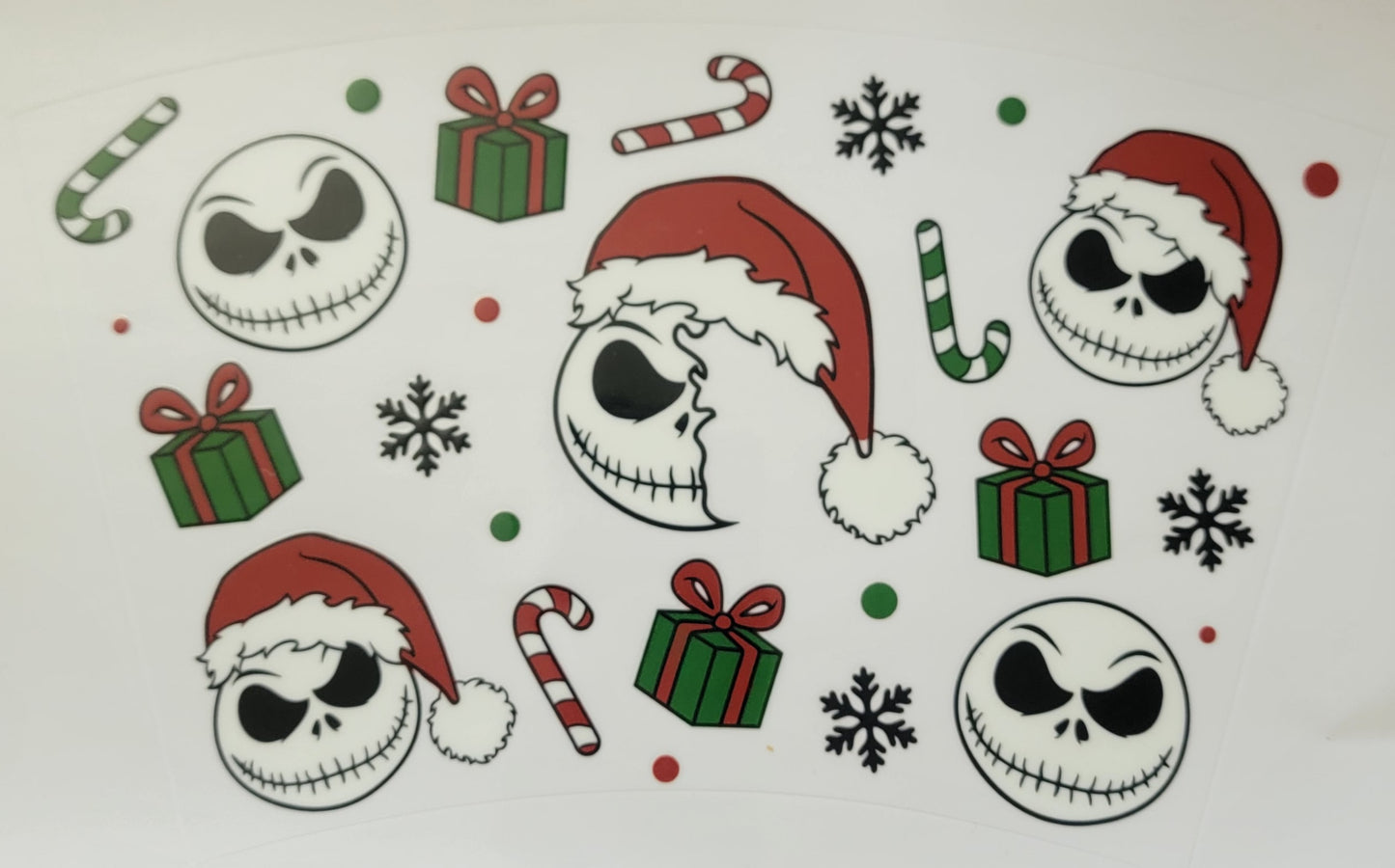 Christmas Skeleton - 24 oz cold cup Wrap RTS