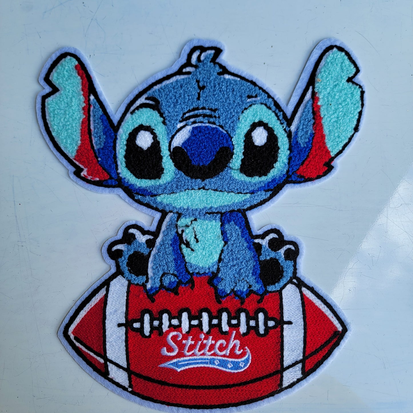 Football Alien Chenile Patch