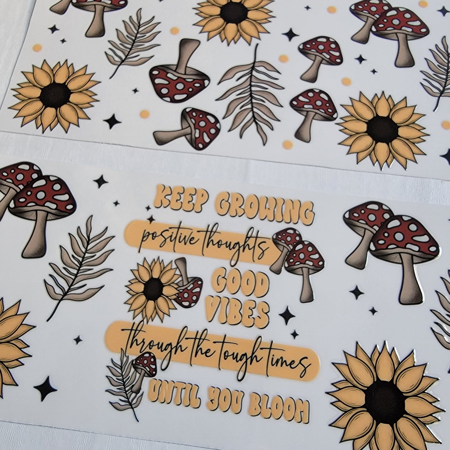 Keep Growing Good Vibes Mushroom Bundle - Libby UV DTF Wrap Bundle