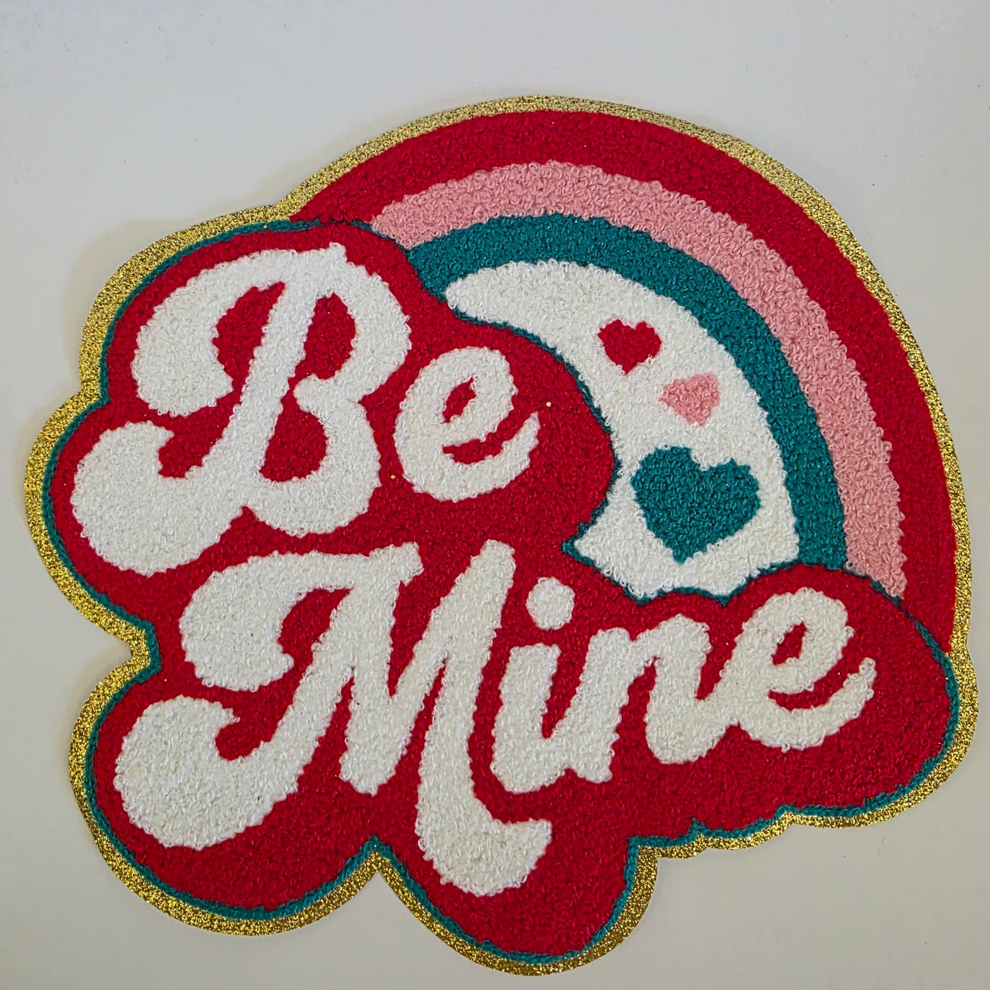 Be Mine Rainbow - Chenile Patch