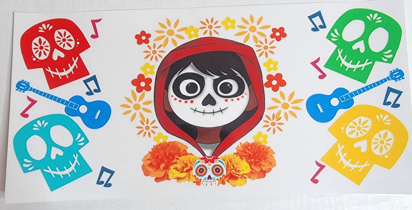 Skeleton Boy - 16 oz Libby UV DTF Wrap RTS