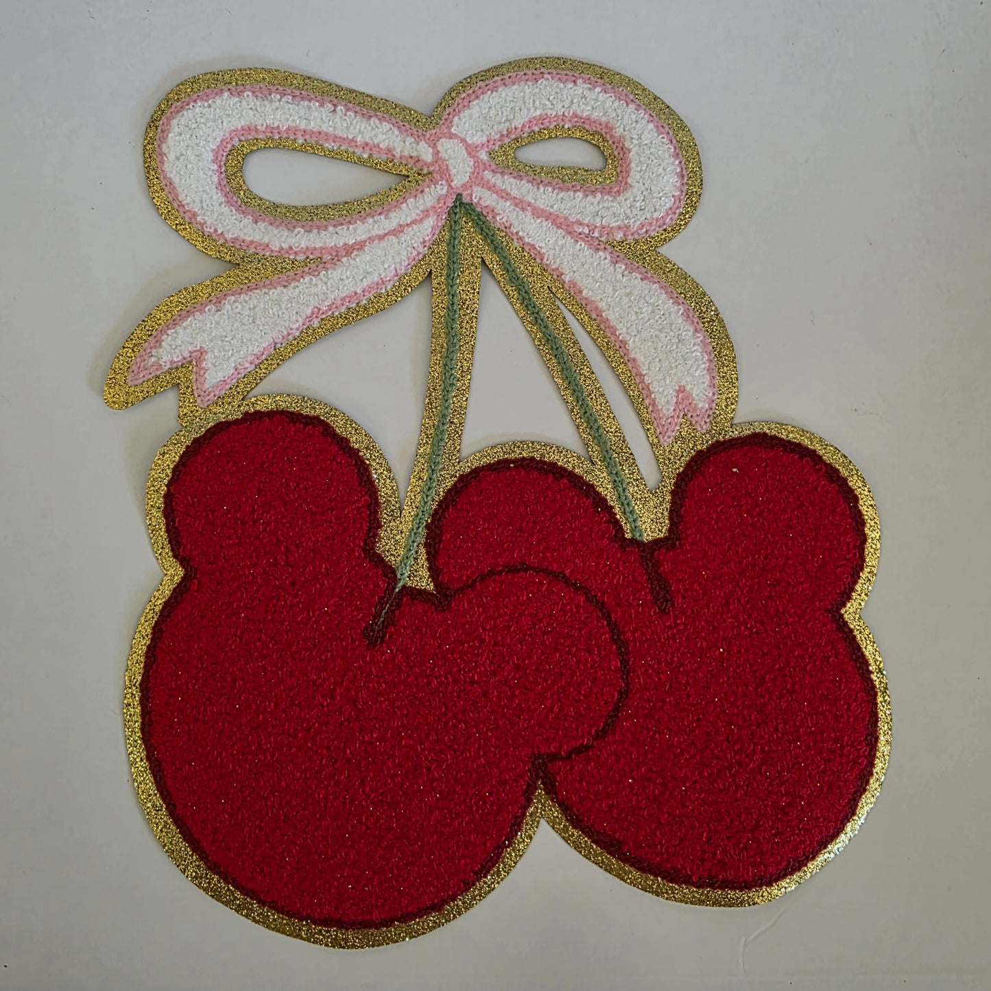 Mouse Cherries đ - Chenile Patch