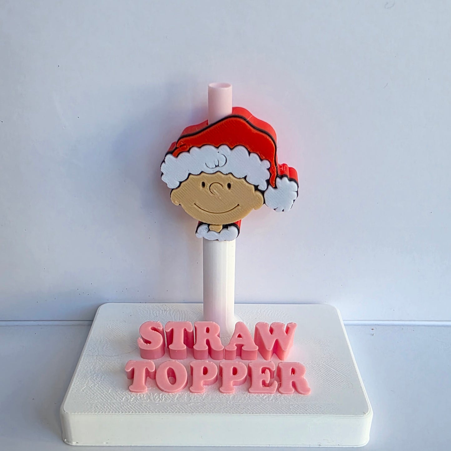 Christmas Charlie 3D Printed Straw Topper