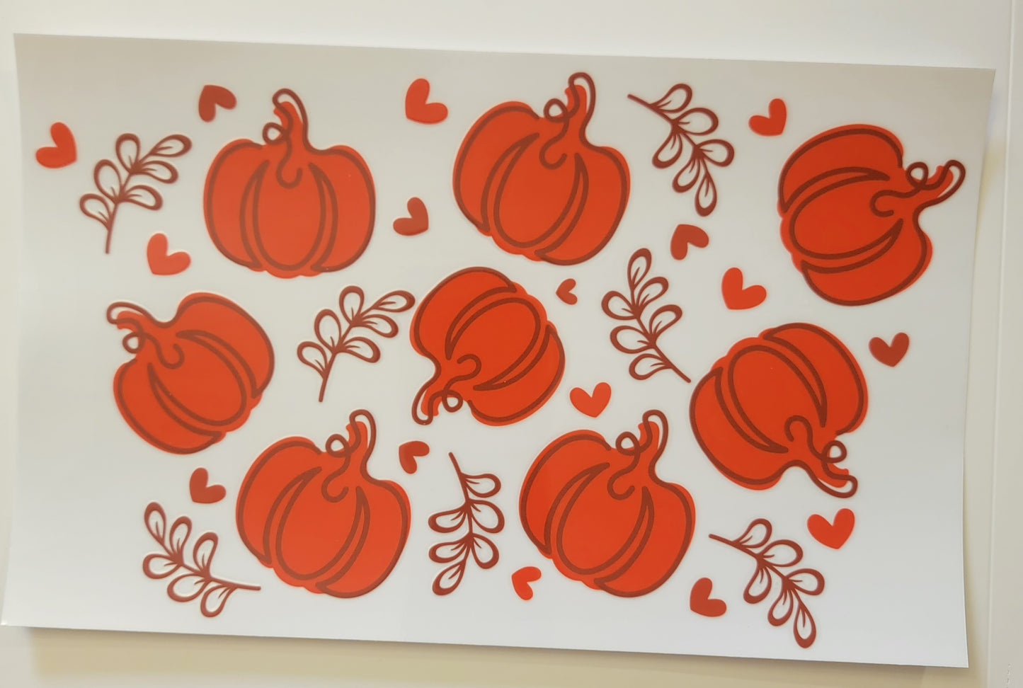 Fall pumpkins - 24 oz cold cup Wrap RTS