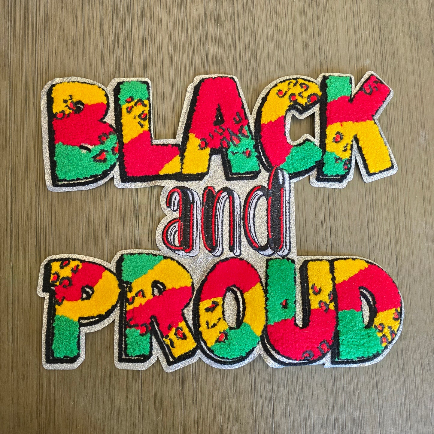 Black and Proud - Chenile Patch