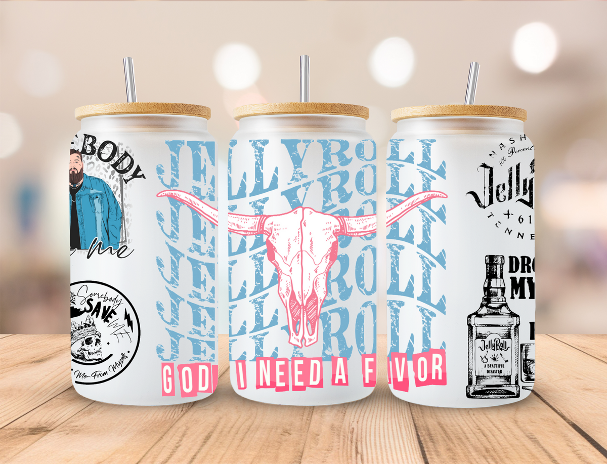 Blue J R - 16 oz / 20 oz Libby UV DTF Wrap