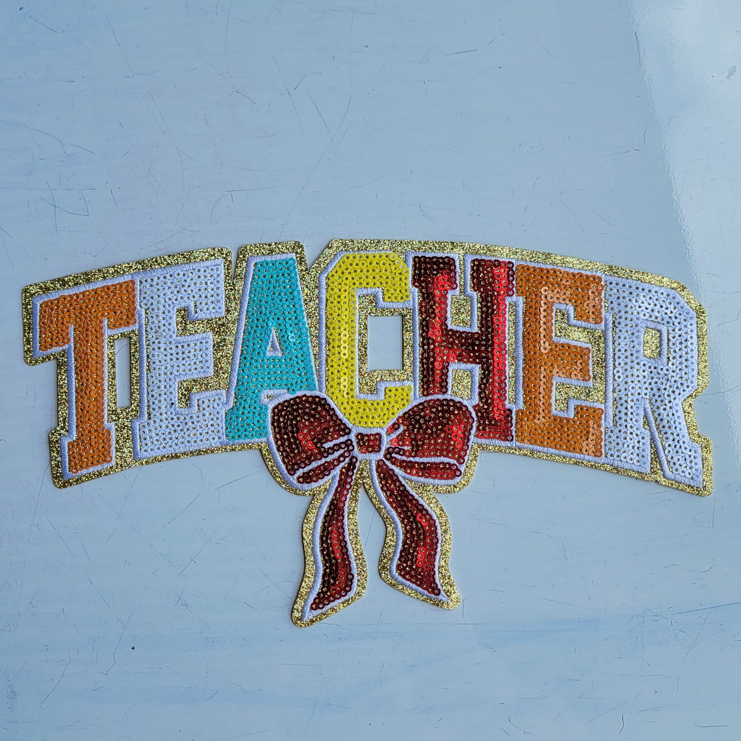 Teacher Sequin Patch