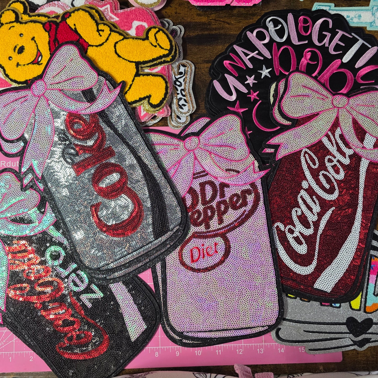 Cola Diet Zero Soda Drink - Sequin Patch