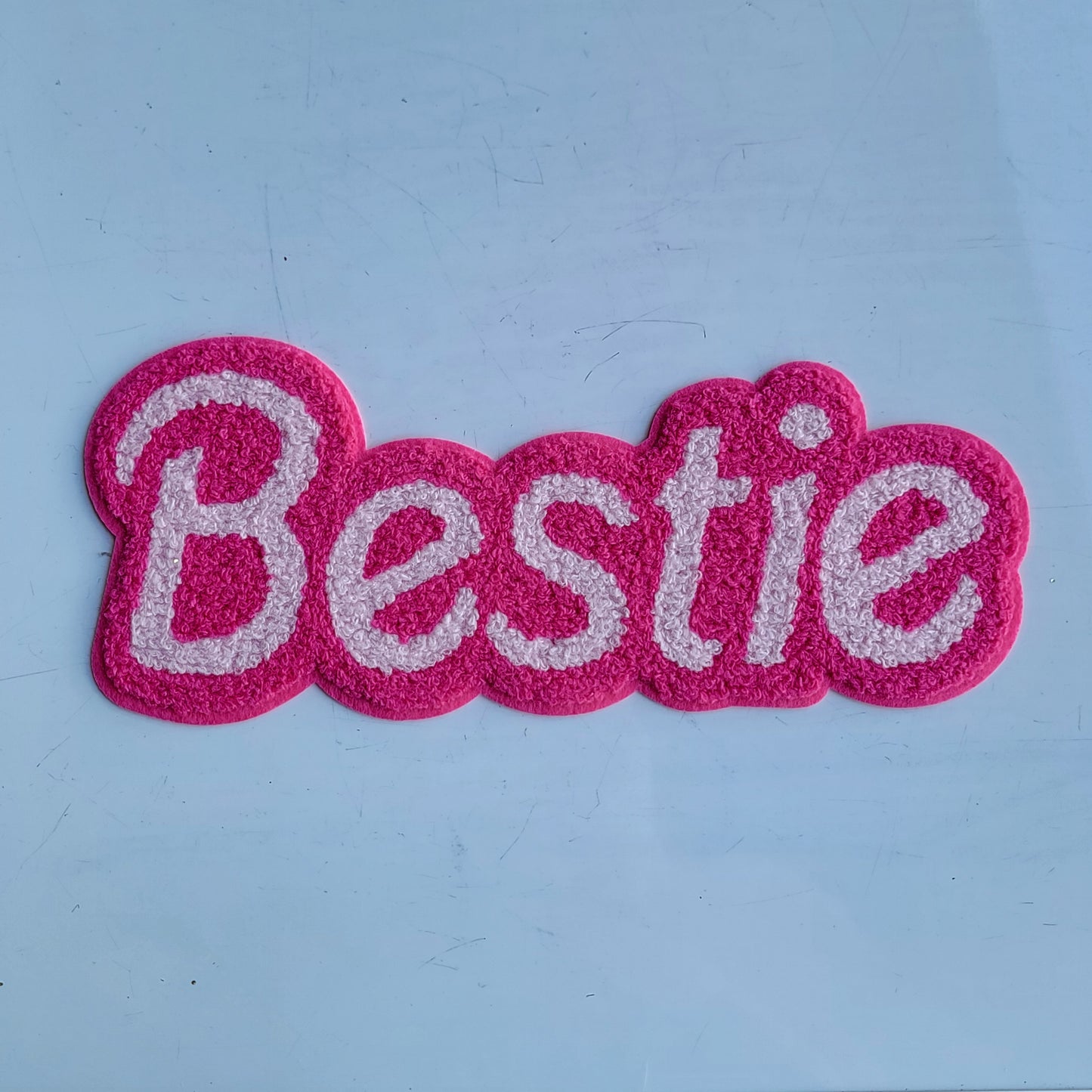 Pink Bestie Chenile Patch
